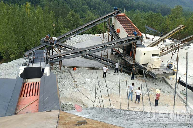 河南焦作小型花崗巖移動生產線